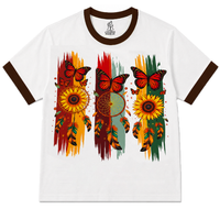 Boho Butterfly Dreamcatcher Oversized Ringer Tee
