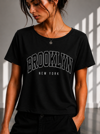 Brooklyn New York Cropped Tee