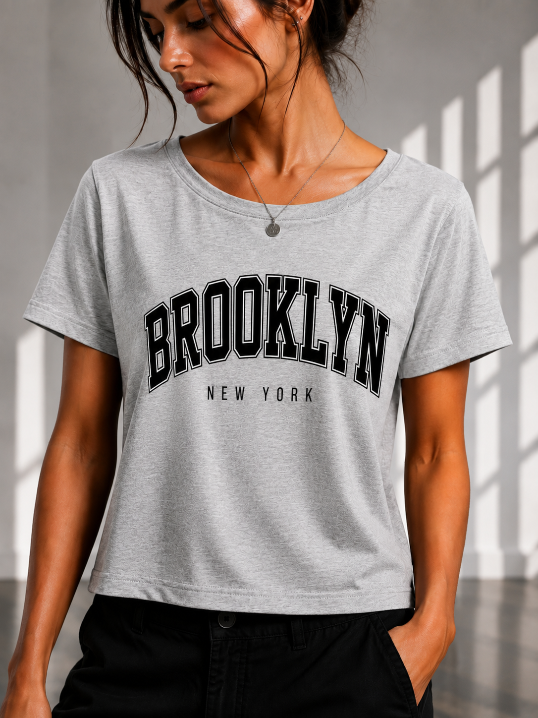 Brooklyn New York Cropped Tee