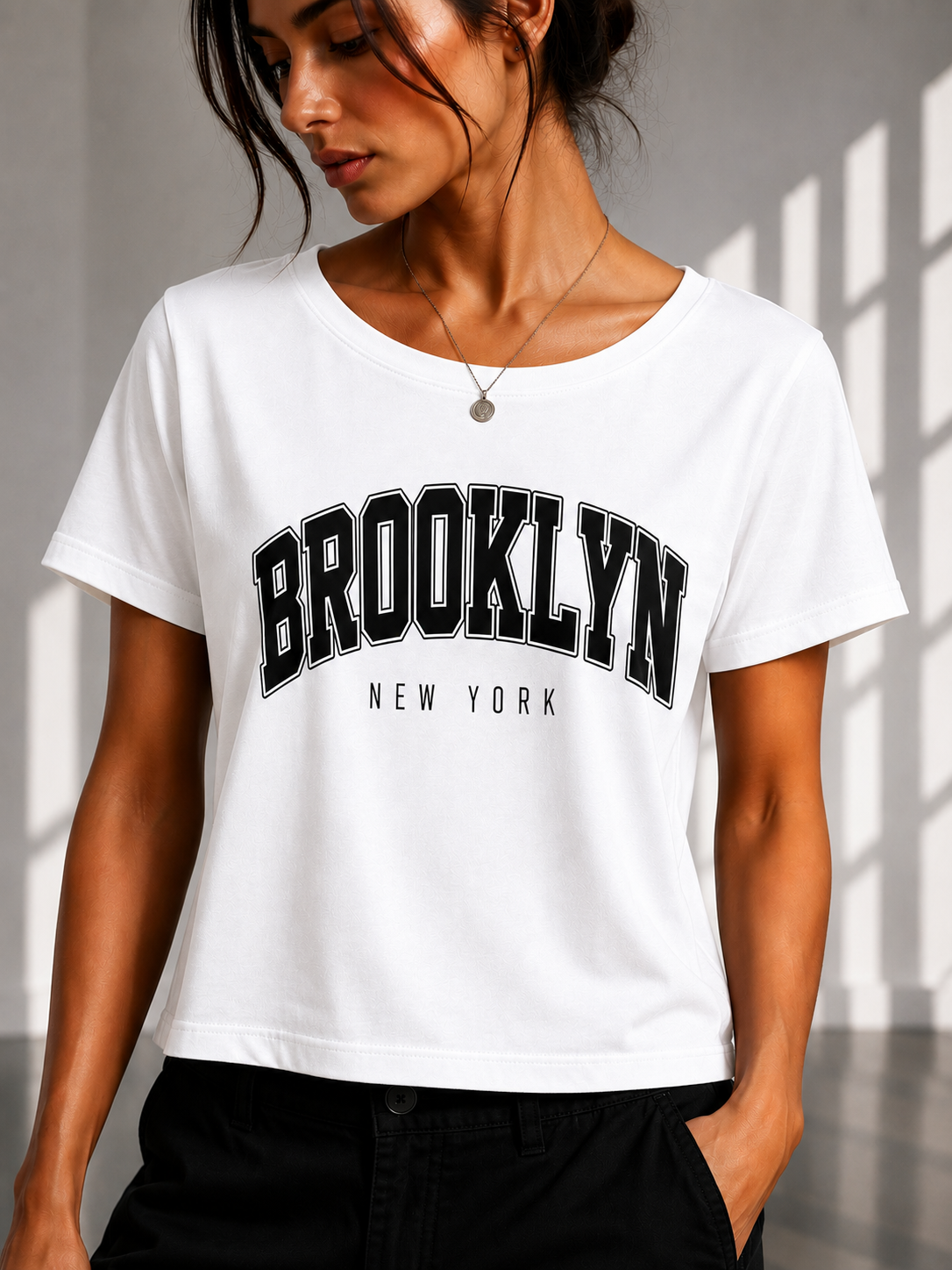 Brooklyn New York Cropped Tee