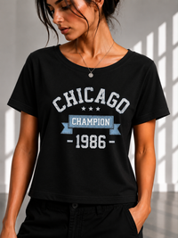 Chicago Champion 1986 Cropped Tee