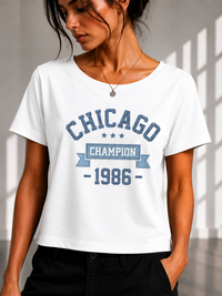 Chicago Champion 1986 Cropped Tee