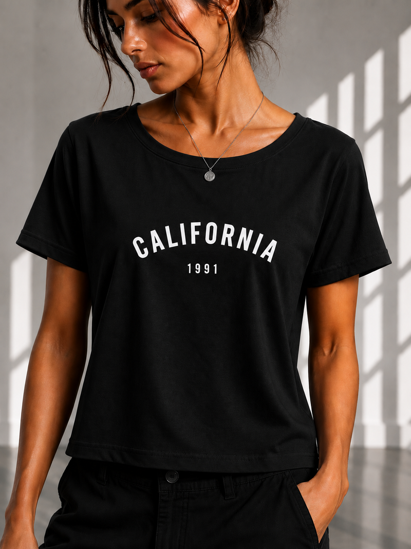 California 1991 Cropped Tee