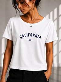 California 1991 Cropped Tee