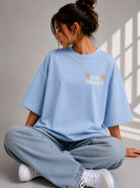 Floral Spine Oversized Tee