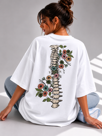 Floral Spine Oversized Tee