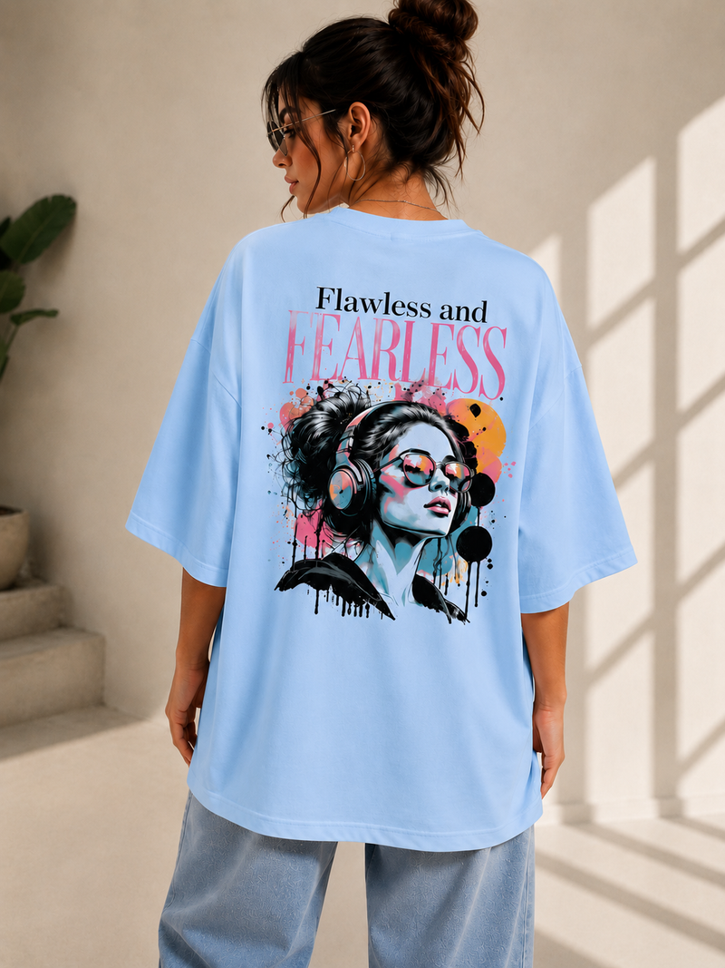 Flawless and Fearless Oversized Tee