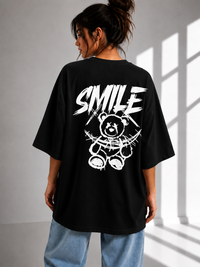 Smile Bear Oversized Tee