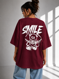 Smile Bear Oversized Tee