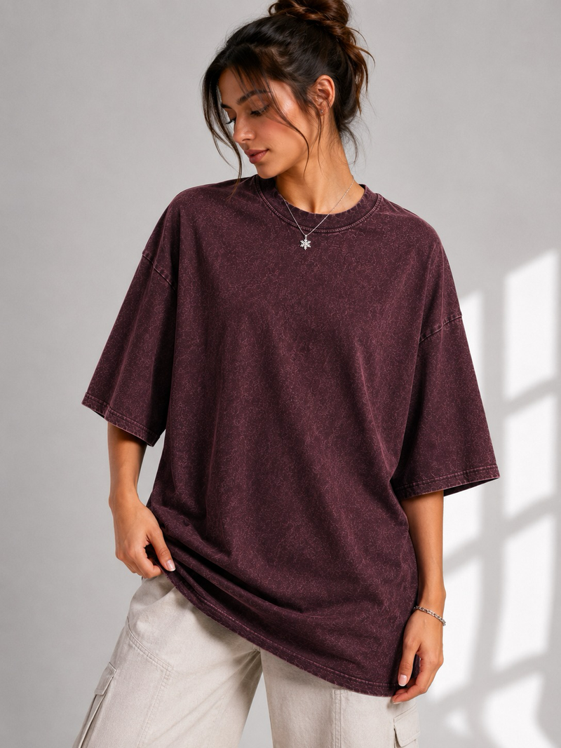 Bolivar Stone-Wash Oversized Tee