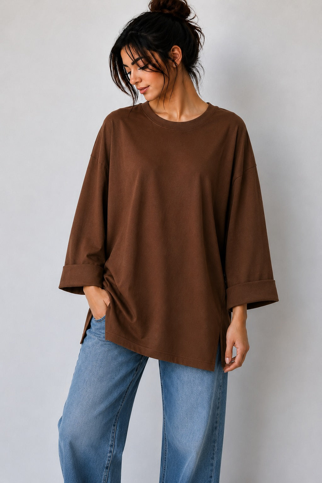 Oversized Mid-Sleeve Tee