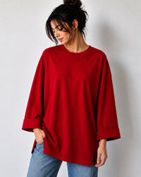 Oversized Mid-Sleeve Tee