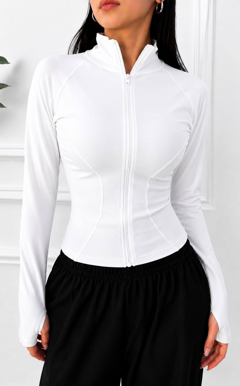 Sportive Lycra Full-Zip Jacket