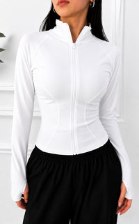 Sportive Lycra Full-Zip Jacket