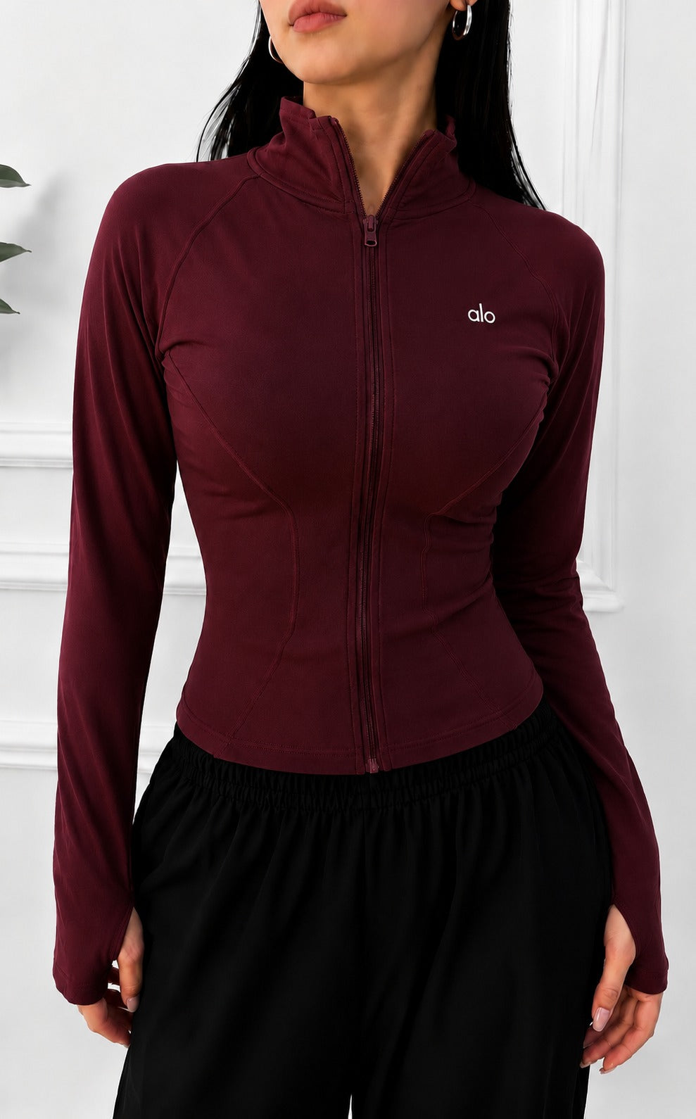 Fitted Zip-Up Sports Jacket — Style 2