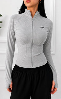 Fitted Zip-Up Sports Jacket — Style 2