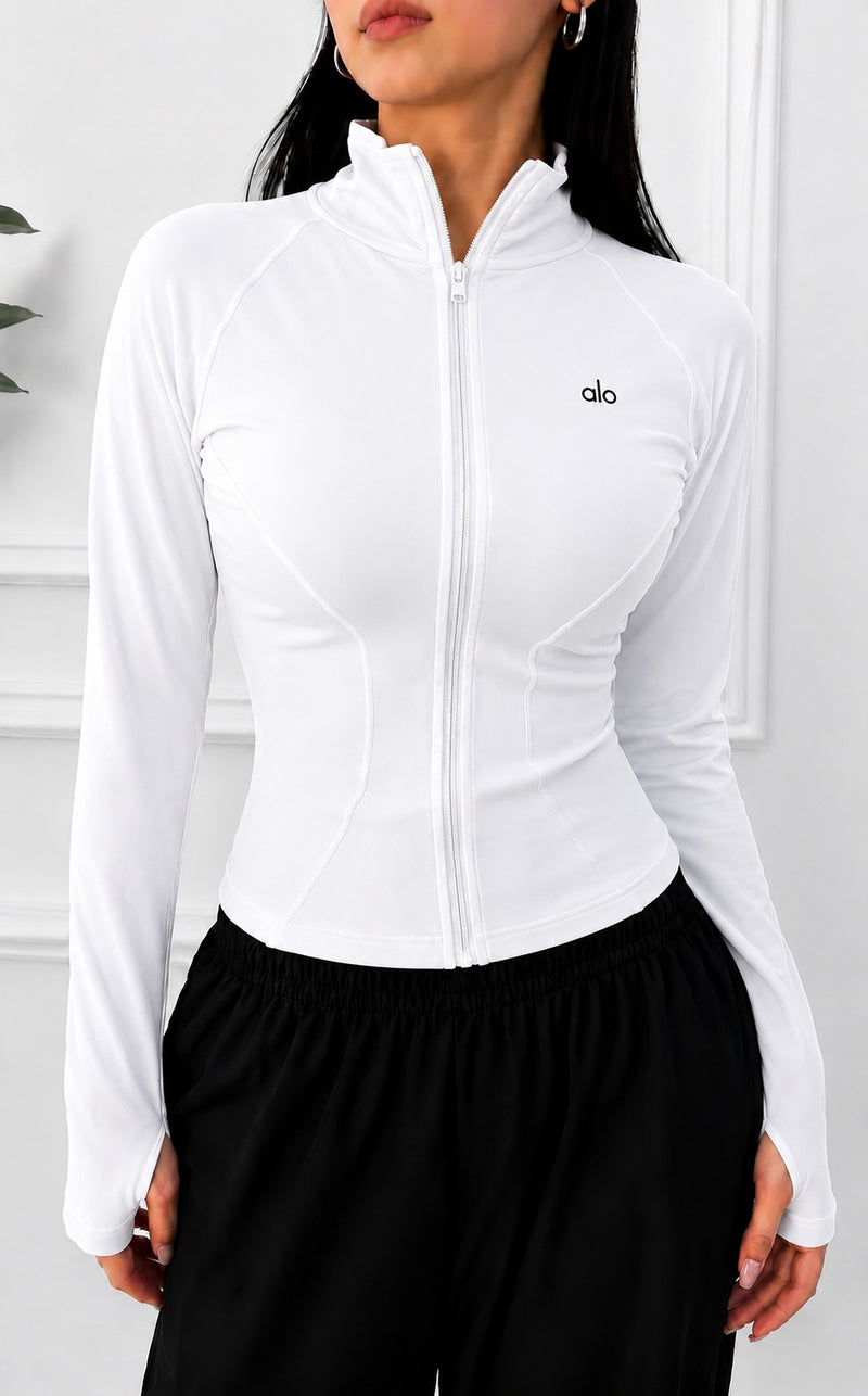 Fitted Zip-Up Sports Jacket — Style 2
