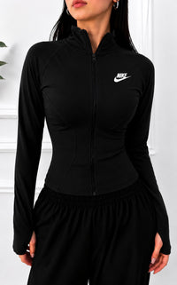 Fitted Zip-Up Sports Jacket — Style 1