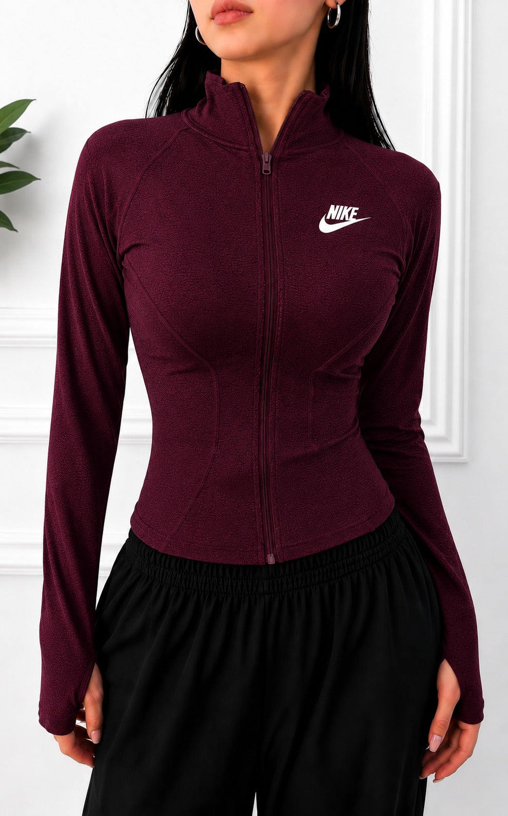 Fitted Zip-Up Sports Jacket — Style 1