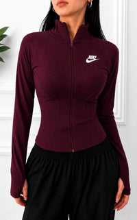 Fitted Zip-Up Sports Jacket — Style 1