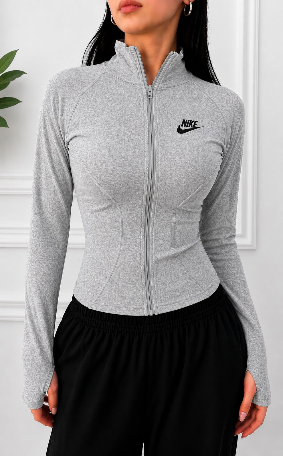 Fitted Zip-Up Sports Jacket — Style 1
