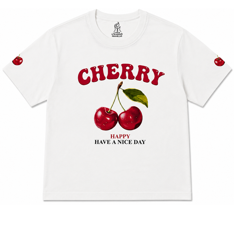 Cherry Happy tee - front