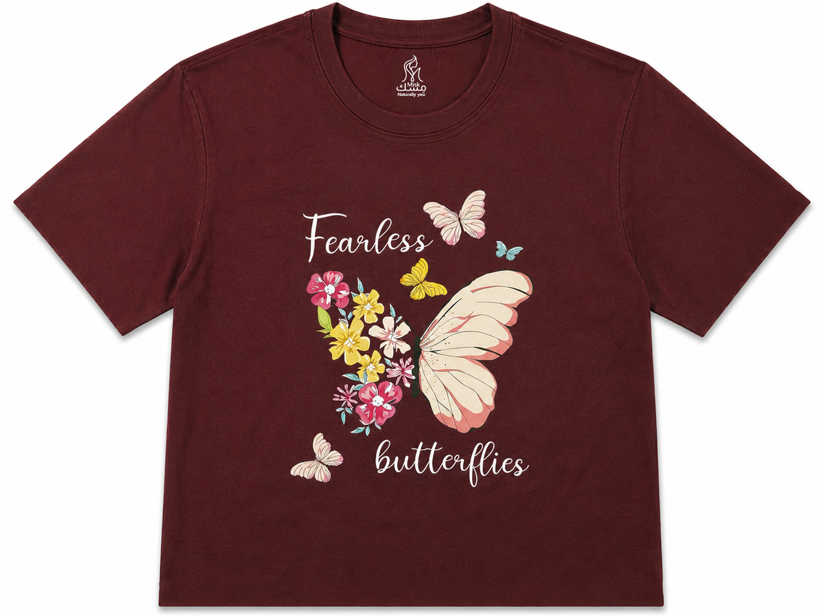 Fearless Butterflies tee - front