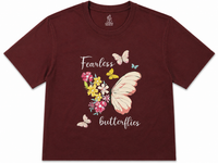 Fearless Butterflies tee - front