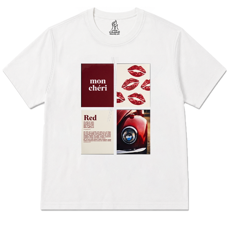 Mon Cheri Red tee - front