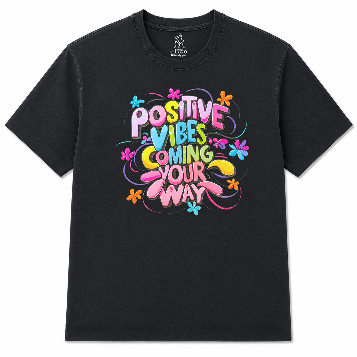 Positive Vibes tee - front