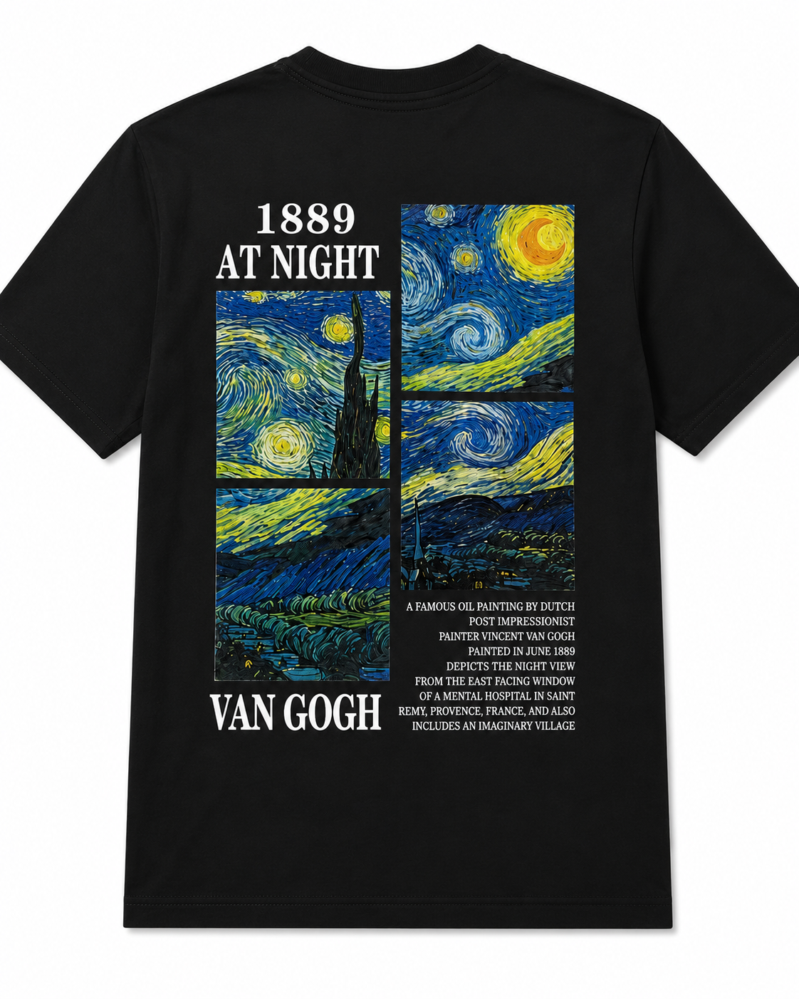 Van Gogh 1889 tee - back